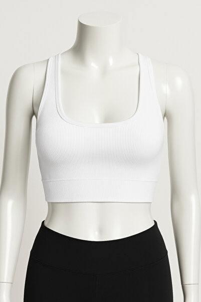 Serra Half Tank Top Sports Bra Bustier Blouse Sleeveless Badi