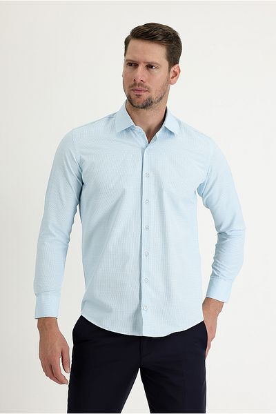 Kiğılı Cămașă cu mânecă lungă, slim fit, cu model clasic, din bumbac, ușor de călcat