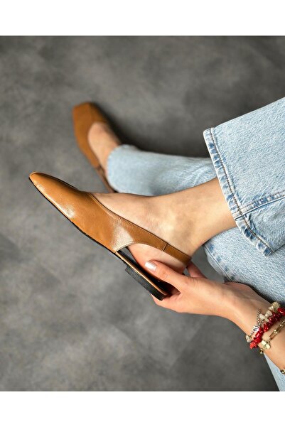 Zuum Balerini Heras Blunt Toe pentru damă - Tan Rustic