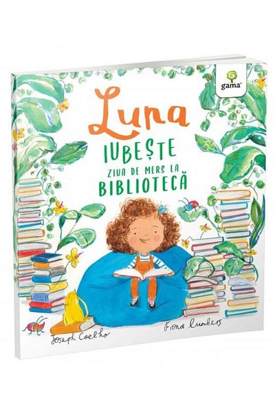 Editura Gama The moon loves the day she goes to the library, Joseph Coelho