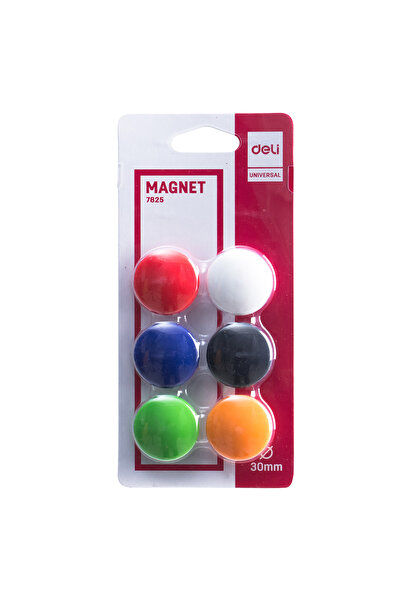 Deli Magneți pentru tablă albă 30mm, set 6 buc. Deli