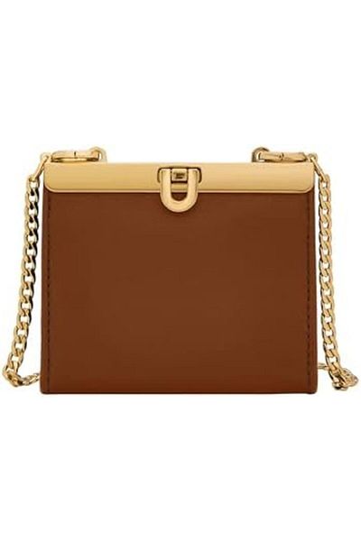 Fossil Women's Penrose Small Wallet Crossbody, Brown