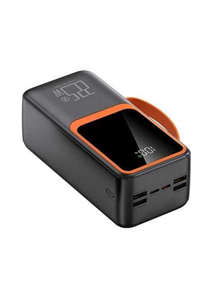 Generic بنك طاقة 50000 مللي أمبير في الساعة بقوة 22.5 وات مع منفذين PD و4 منافذ USB وكابلين مدمجين وشاشة عرض