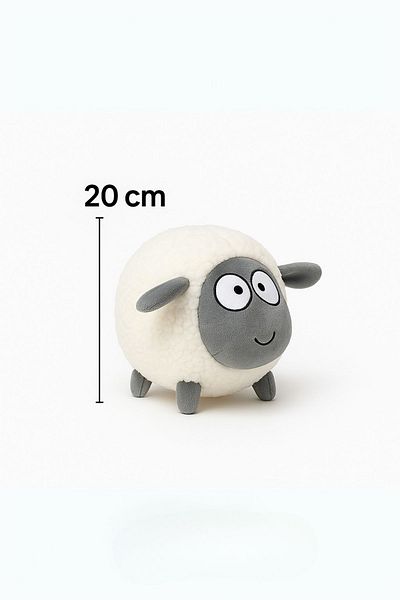 Ecrou Cute Merino Plush 20 cm White