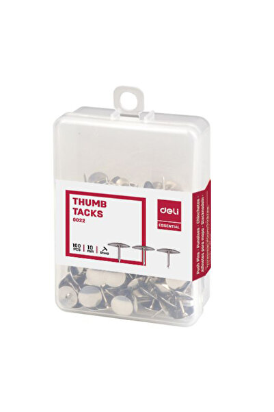 Deli Cutie de plastic Deli, 100 buc., din oțel inoxidabil, pentru piuneze