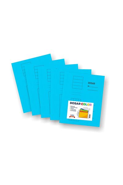 Arhi Design Color rail file, cardboard 230 g/m2, 2 sets, 5 pcs/set, Blue