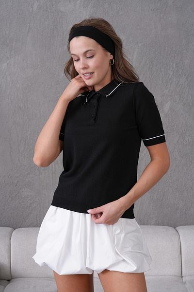 Park Karon Polo Collar Button Detail Polo Trko Sweater