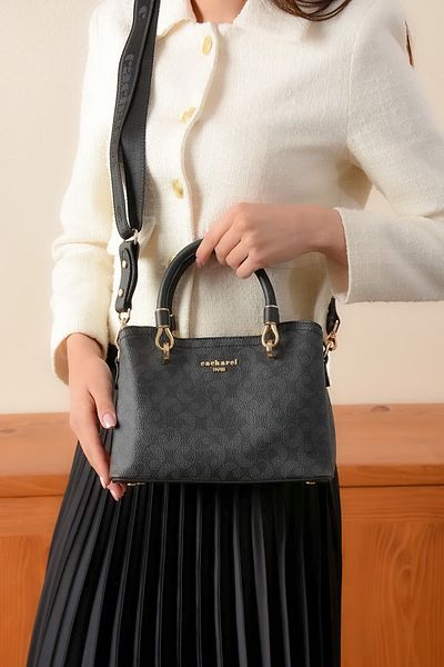 Cacharel Paris Women's 4 Compartment Long Cross Strap Shoulder & Hand Bag