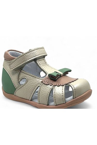Perlina Leather Orthopedic Sole Baby Girl First Step Shoes