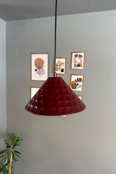 Bamyum Rumy Vişne Çürüğü Tekli Avize Sarkıt Ofis Showroom Salon Mutfak Avizeleri