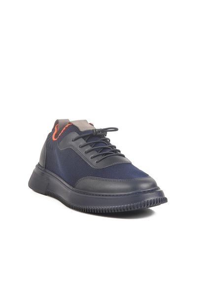 WALKWAY Lo02255-F412 m Navy Blue Knitwear Men's Casual Shoes