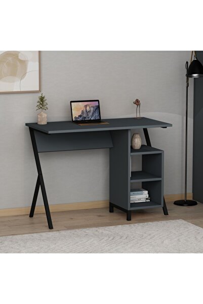 AYMOBSAN Rio Metal Ayaklı Çalışma Masası Antrasit