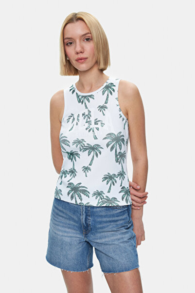 UCLA Γυναικείο μπλουζάκι MAUVE Green με τύπωμα Zero Sleeve Standard Fit