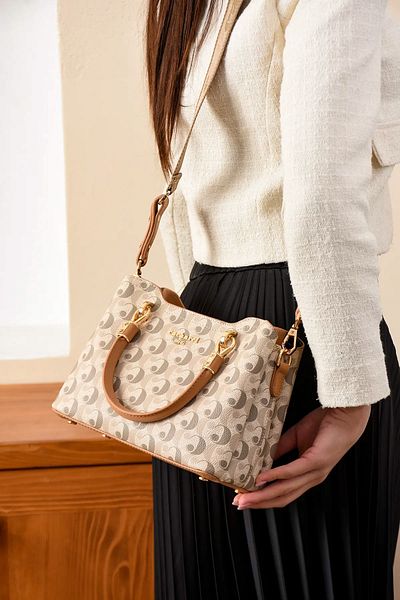 Cacharel Paris Women's 4 Compartment Long Cross Strap Shoulder & Hand Bag