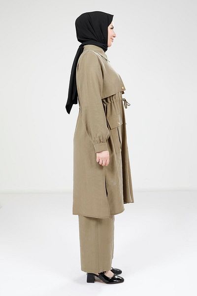 Beyza Σετ παντελονιών Khaki Tunic 9240