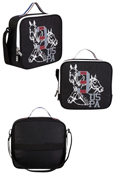 Dönmezler Чотирисекційний шкільний рюкзак Чорно-білий рюкзак Рюкзак для харчування Рюкзак для ручок Комплект