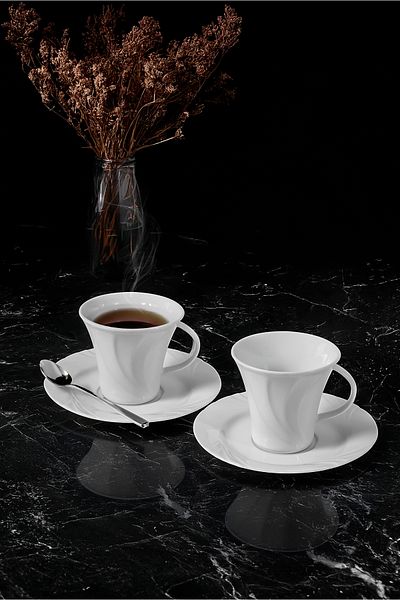 Güral Porselen Soprano 4 Piece Teacup Set