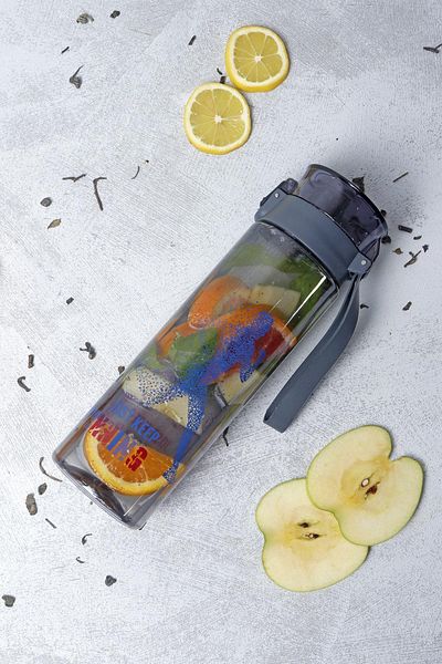HOMENIVA 1 Piece Patterned Locked Self-Drainer Easy Portable Detox Athlete Diet Bottle 800 ml