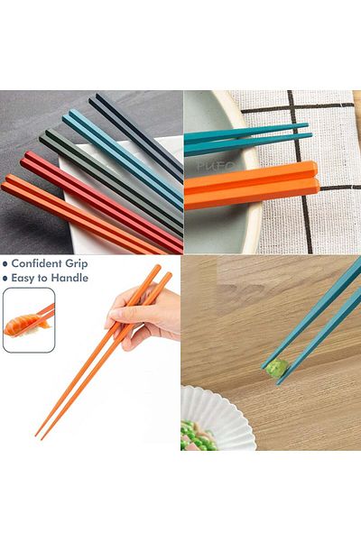 PUFO Set de 5 perechi de bețișoare sushi din fibră de sticlă Pufo Colors, 24 cm