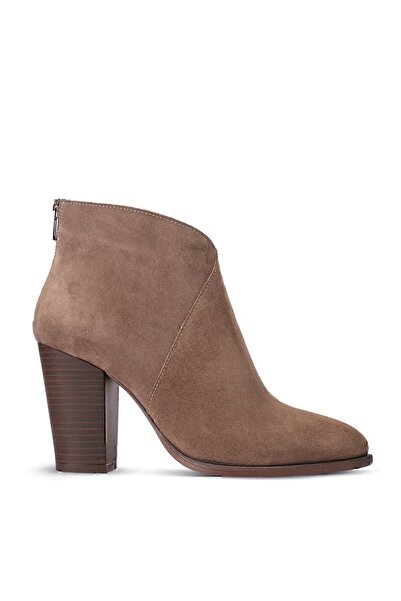 Deery Hakiki Süet Vizon Rengi Kadın Bot