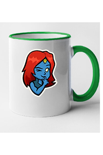 OEM Cană personalizată Fortnite cu mâner verde - Mystique Sneak Emoji, INOVATIX®. 330 ml