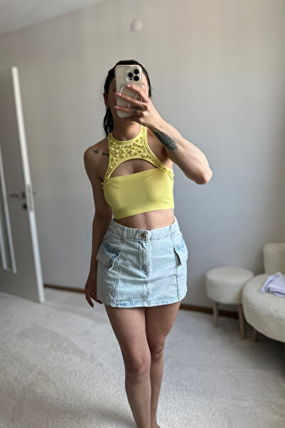 MoyStore Zrr Jean Kargo Mini Etek