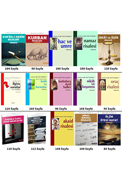 Hacegân Yayınları Sorulu Cevaplı Fıkıh Kitap Seti - 15 Kitap