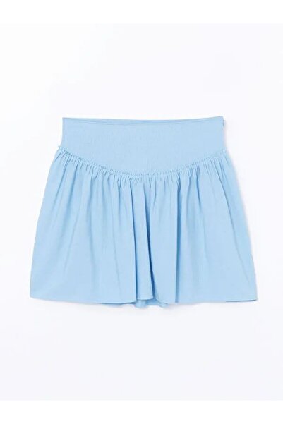 soBasic Коротка бавовняна спідниця з поясом і збірками