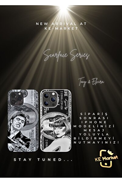 SOFTCASE Scarface Çiftlere Özel Series Iphone Tüm Modellere Uyumlu Kılıf Ipho...