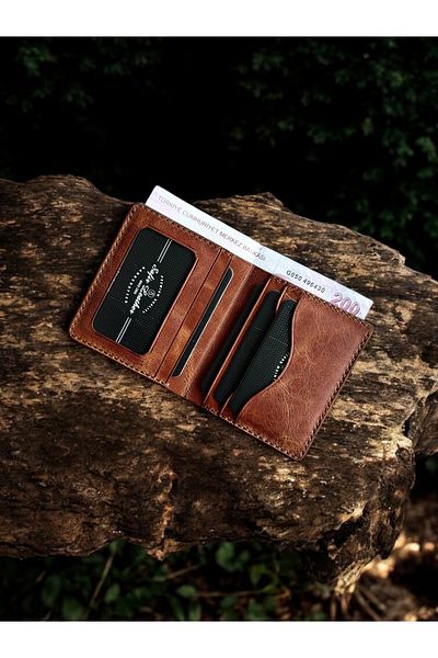 Kalkan deri Genuine Leather Wallet - Handmade - with Window