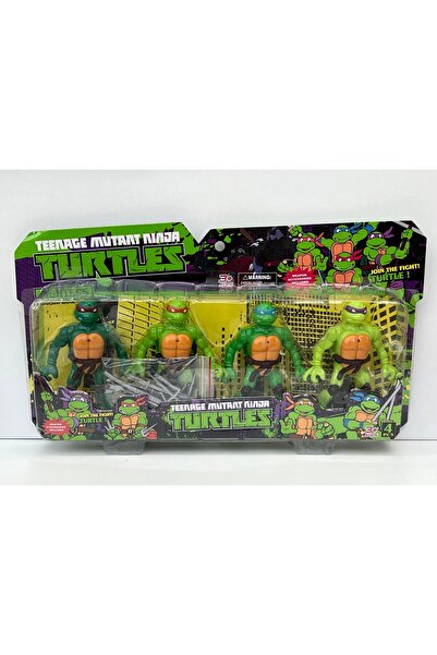 egemen oyuncak Kaplumbağalar 4'lü Işıklı Figür Karakterler - Kutulu Ninja Turtles Oyuncak Figür Karakterleri