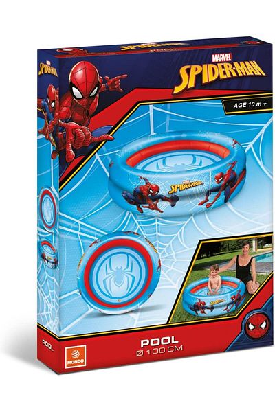 Mondo Children's pool with 2 rings, multicolor, diameter 100cm, Spiderman model, 10 months+, Mondo