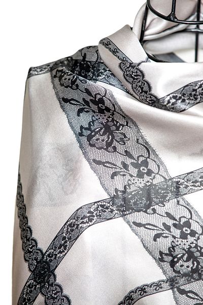 CASHMERE AND SİLK MAWLANA (53X173) Pure Silk Shawl