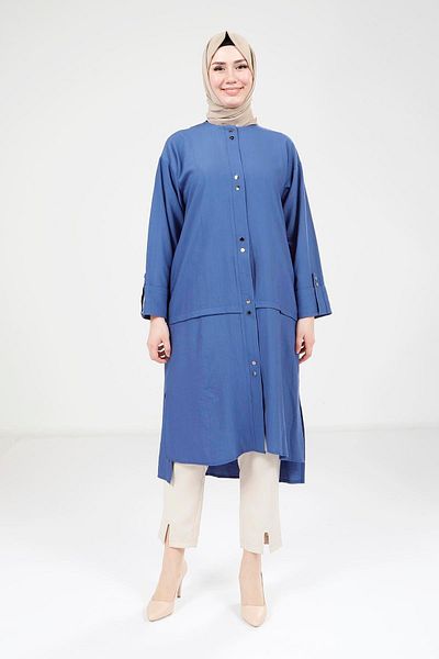 Beyza Indigo Giy Out με κουμπωτά 9239