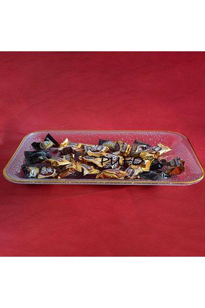 PUFO Tavă decorativă elegantă Pufo Luxury pentru servirea aperitivelor, prăjiturilor, fructelor, 29 cm