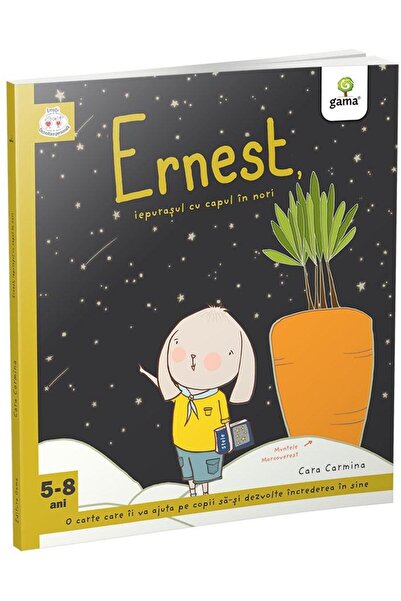 Editura Gama Ernest, zajíček s hlavou ve vzduchu, Cara Carmina
