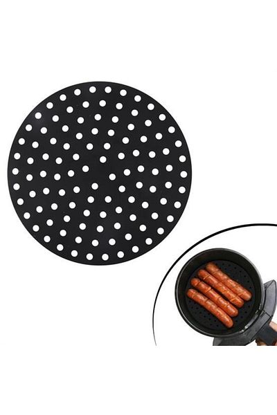 Skygo Colorful Heat Resistant Washable Silicone Oven And Airfryer Round Baking Mat 23 Cm