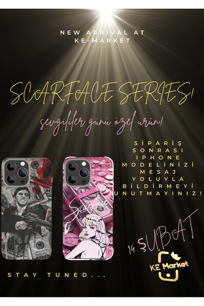 SOFTCASE Çiftlere Özel Scarface Iphone Tüm Modellere Uyumlu Kılıf Iphone 6,7,...