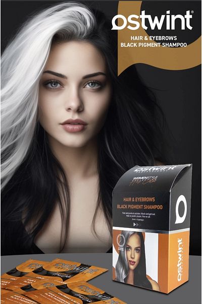 Ostwint Gray hair shampoo, 10 sachets, 25 ml, Turkish product