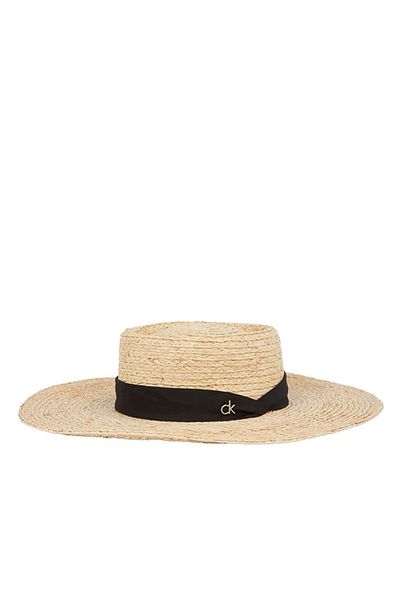 Calvin Klein Straw Hat with Logo K60K612915Pdp Hat K60K612915 Pdp