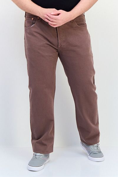 Levi's Men Regular Fit Solid Non-stretchable Jeans, Brown