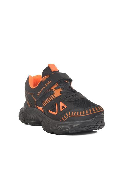 WALKWAY Black-Orange Kids Sneakers Almera 1500 F S