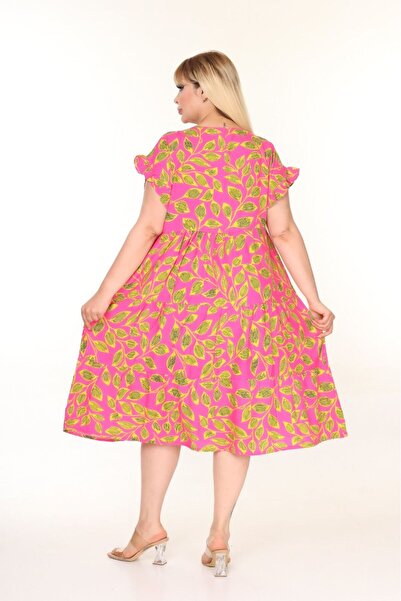 mervemoda Γυναικείο αμάνικο καλοκαιρινό φόρεμα μεγάλου μεγέθους