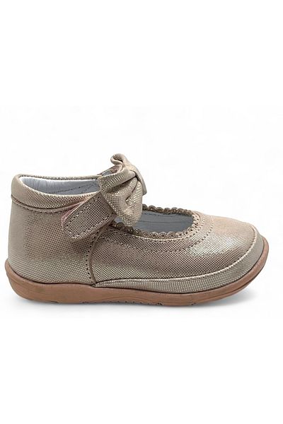 Perlina Leather Orthopedic Sole Baby Girl First Step Shoes