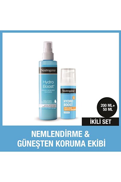 Neutrogena Hydro Boost SPF 50 Nemlendirici + Ekspress Nemlendirici Sprey