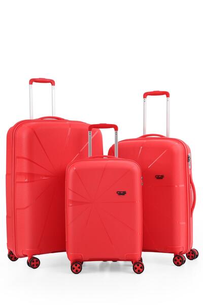 ÇÇS ÇÇS 5264 Polipropilen 3 lü Valiz Seti