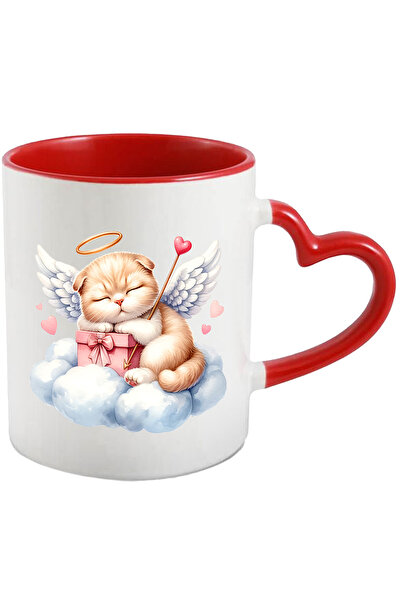 StoryGift Romania Cana Cu O Pisicuta Cupidon Care Doarme Dusa | Valentine's D...