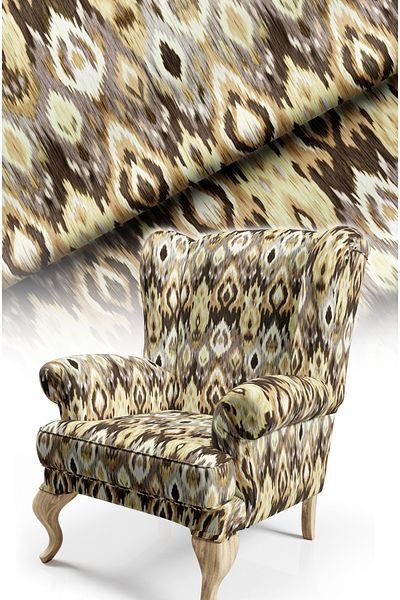 CANİLA Ethnic Modern Digital Printed Upholstery Sofa Fabric