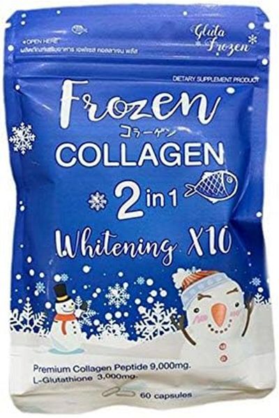 Frozen Collagen 2 in 1 Premium Peptide & Glutathione (60 Capsules)