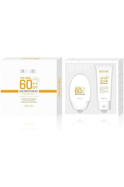 DR.RASHEL Sunscreen Cream SPF 60++ Nalakal Anti-Aging Cooling Gel After Lotion for Face and Body - W